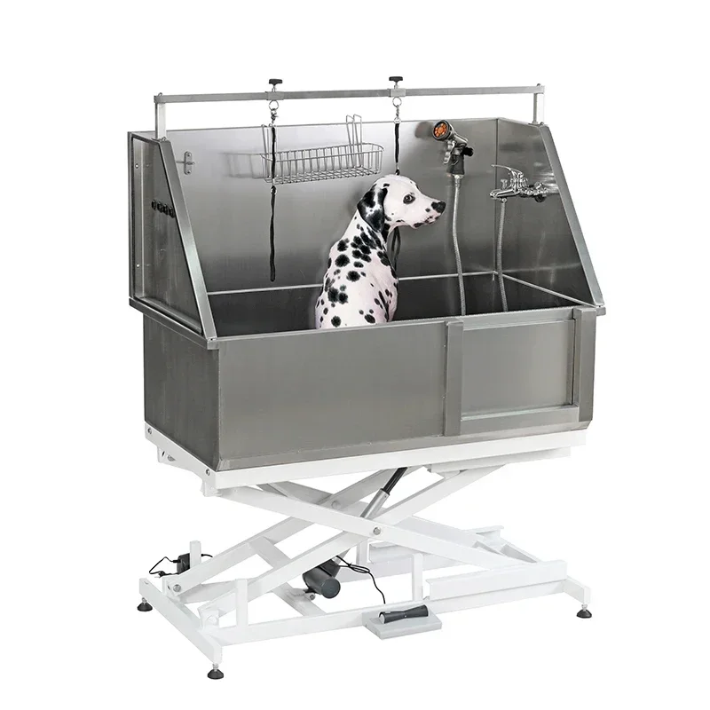 

Pets proofing Dog Cat Grooming Electrical Bath Tub new Stainless Steel Bathtub For Pet SPA Shower