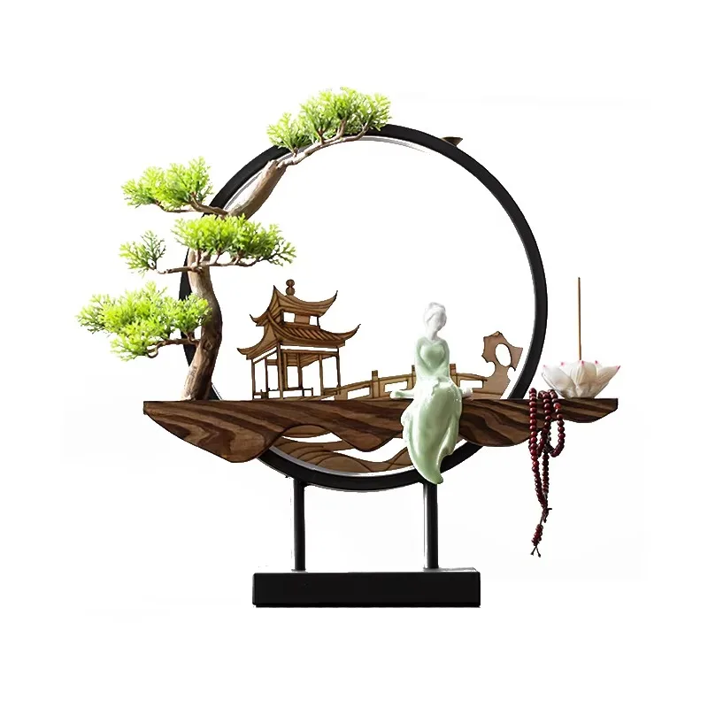 Backflow Incense New Household Incense Burner Ornaments Lamp Ring Living Room Tea Desktop Porch Decoration