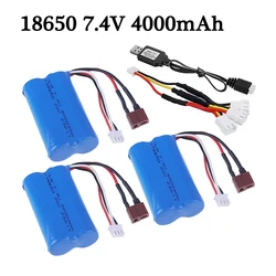 RC Camion Batterie 18650 7.4V 4000mAh Eddie ion Batterie 2 S pour SCY-16101 SCY-16102 SCY-16103 SCY-16201 SCY-16301 SCY-16302 SCY-16303