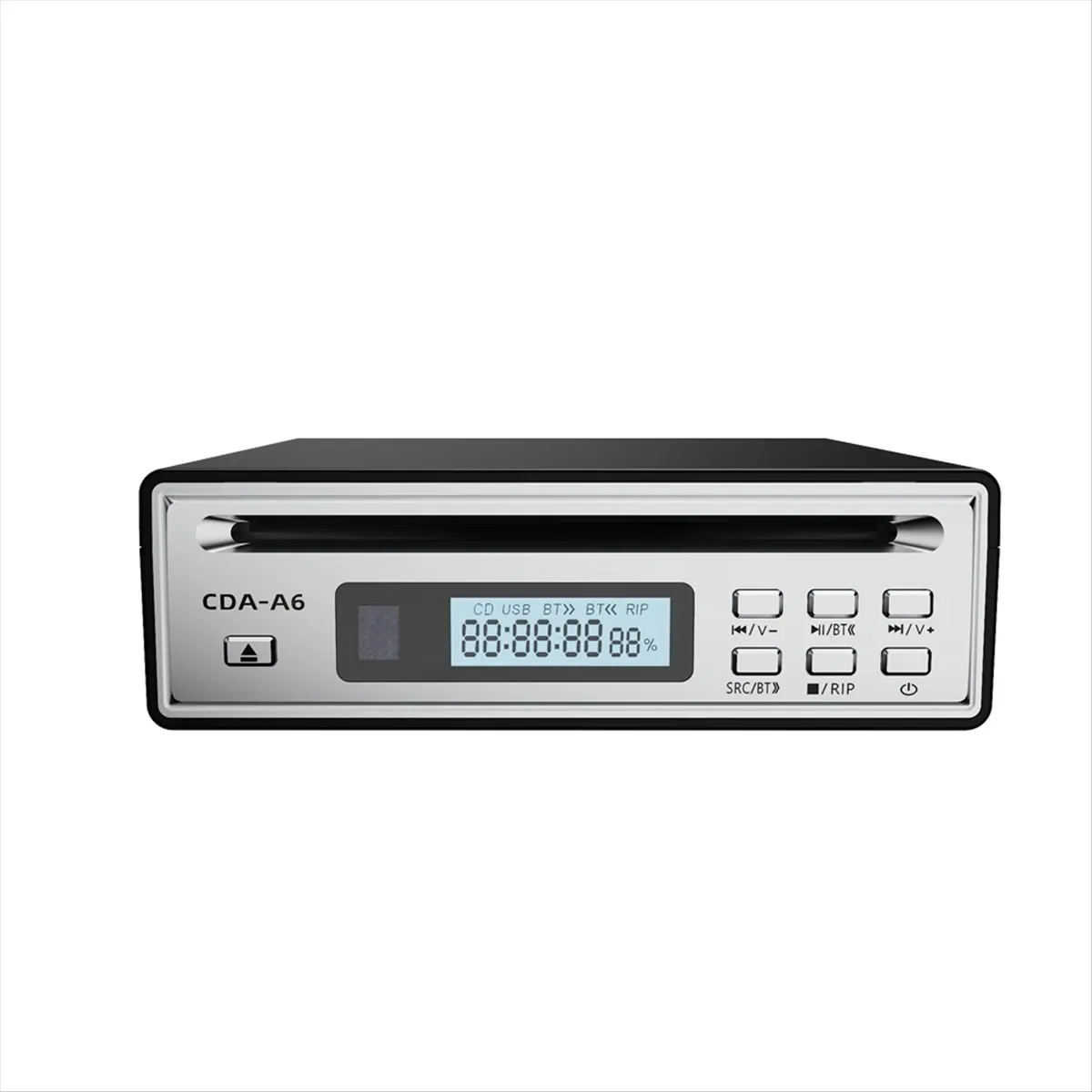 Ripper CD stabile e Hi-Fi con ripping WAV one-touch, lettore CD Bluetooth bidirezionale, riproduzione USB, uscita ottica e AUX