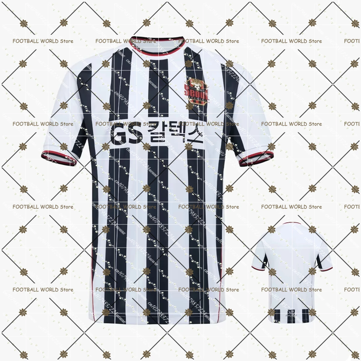 

Новое поступление, стиль 2025 FC Seoul, винтажная форма с короткими рукавами, футбольный трикотаж, мужская и женская футбольная спортивная футболка, модная одежда