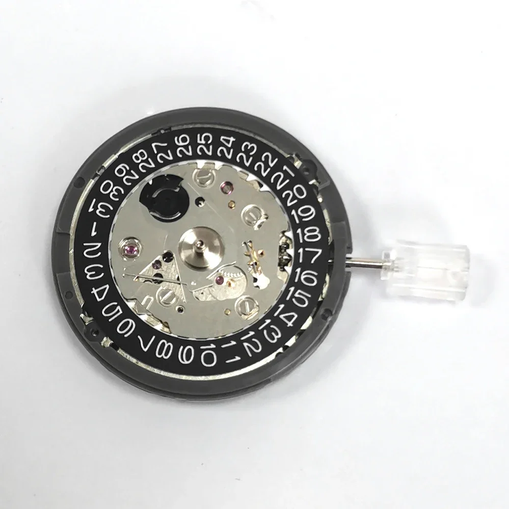 Original New NH35A Automatic Mechanical Movement Watch Accessories with Green Luminous Date Day Wheel Disc