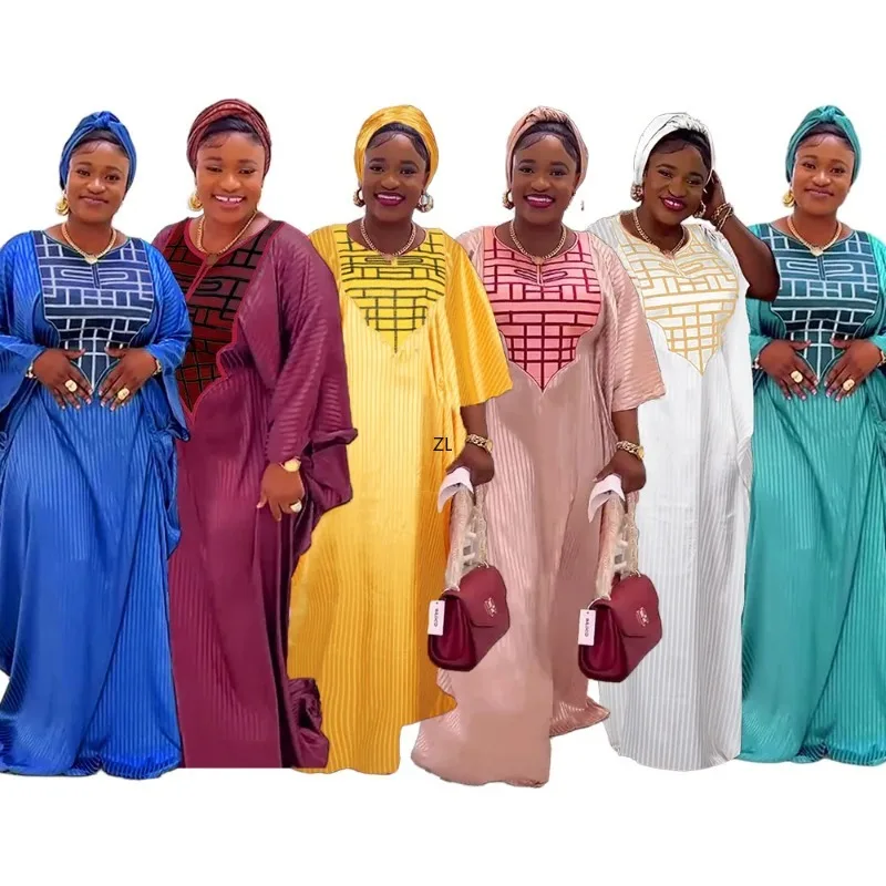 

African Dresses for Women Traditional Africa Clothing Dashiki Ankara Outfits Gown Abayas Robe Muslim Kaftan Maxi Long Dress 2025