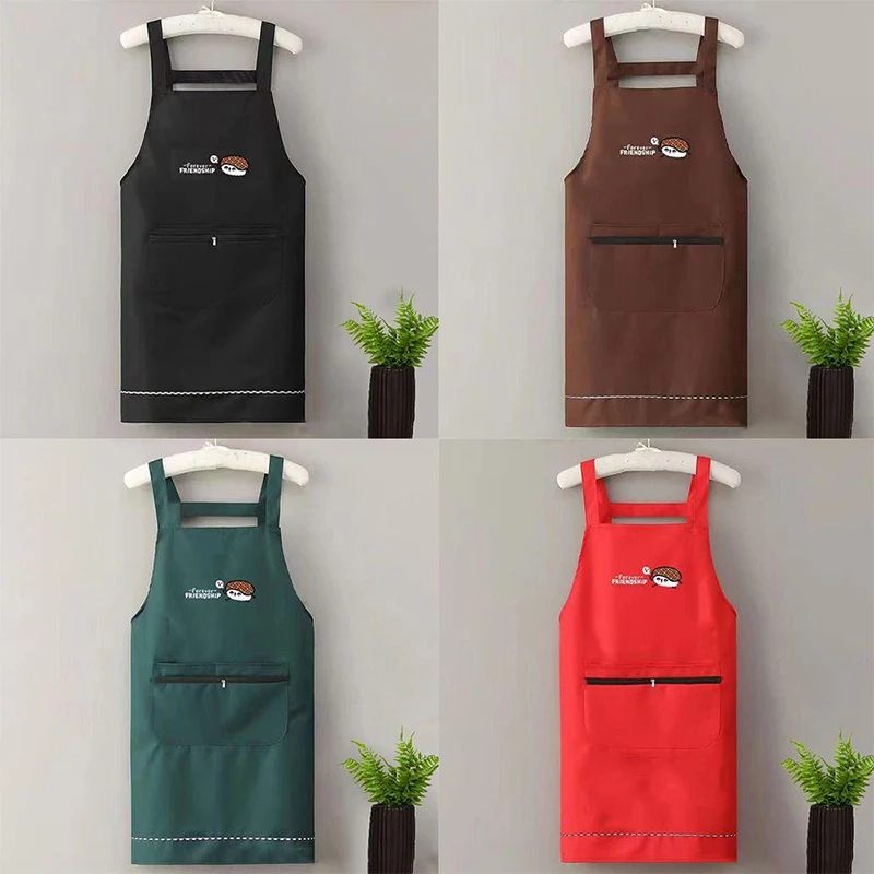 1 Pc Household Kitchen Apron Household Abrasion Resistant Waterproof Antifouling Barista Apron Restaurant Uniform Coffee House