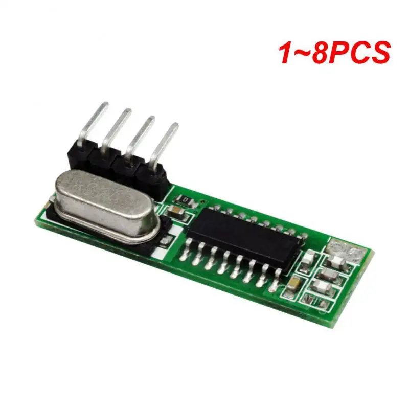 1~8PCS Mhz Superheterodyne RF Receiver and Transmitter Module For Arduino Wireless Module Kit 433Mhz Remote Control