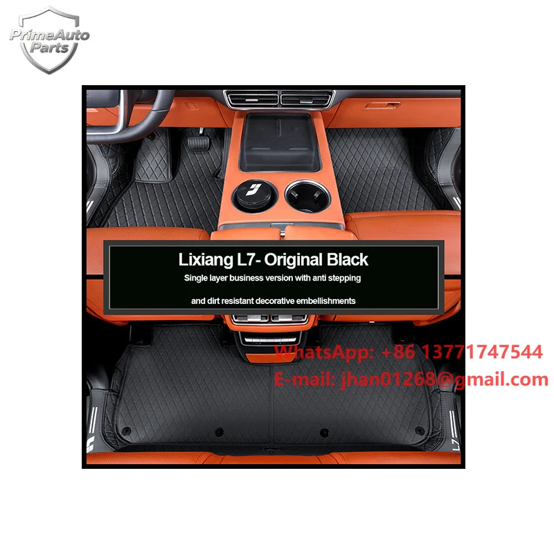 Leather Car Interior Floor Mat for Lixiang L7 Li 2024 Carpet Accessories Foot Matten Auto Protect Pad Blanket