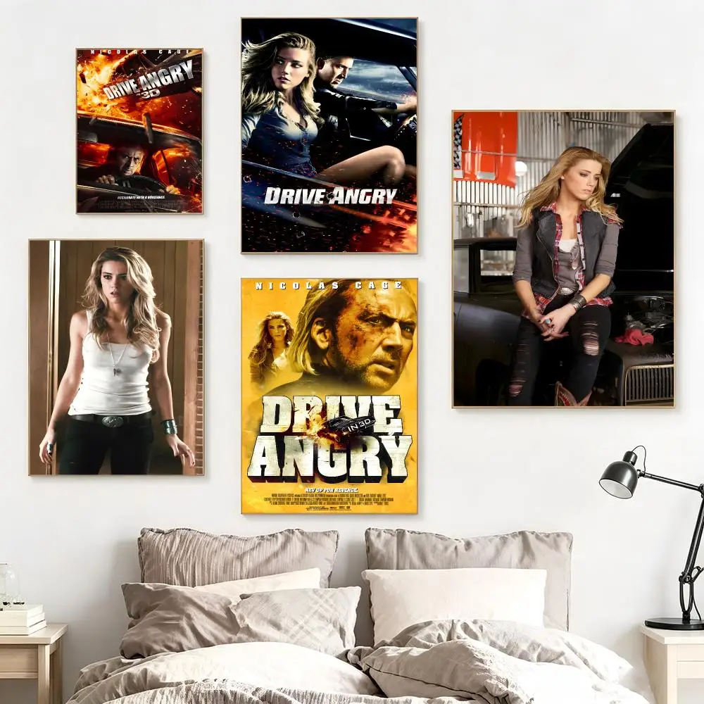 Classic Movie D-Drive Angry Poster impermeable para el hogar sala de estar dormitorio bar decoracion estetica