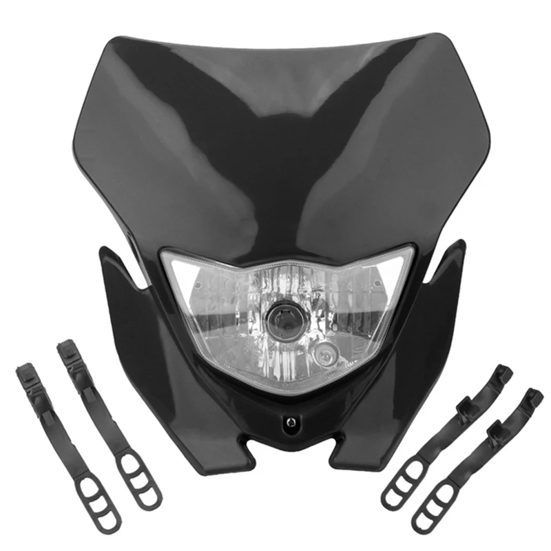 

Motorcycle H4 Headlight Headlamp Head Light Plate Fairing for KLX Dirt Bike Enduro Headlight