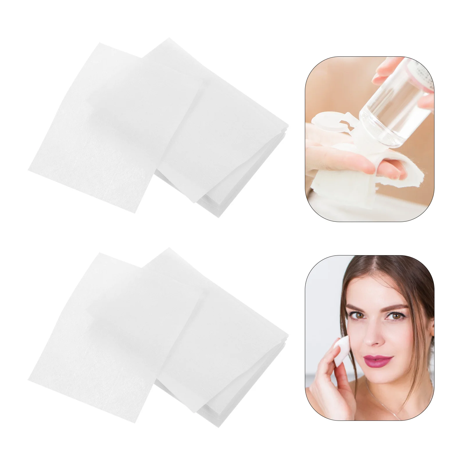 20 paquets de tampons de coton démaquillant tonique doux tampons de nettoyage du visage pour le visage démaquillant tampon coton doux serviette pour le visage