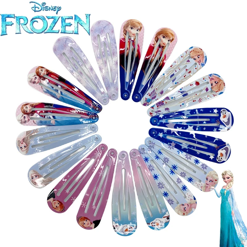 

12pcs Disney Frozen Hairpins Girls Jewelry Accessories Princess Elsa Anna Kawaii Headwear Headdress Hairgrip Kids Christmas Gift