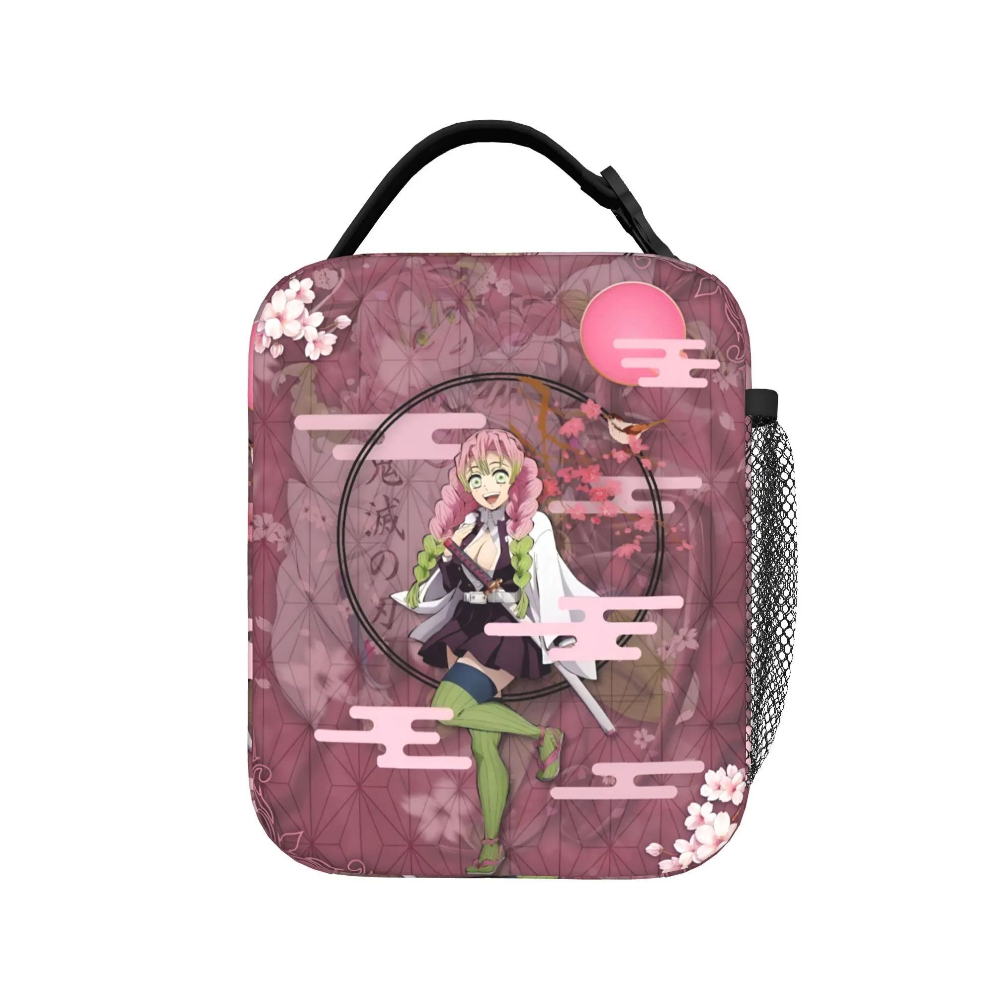 Custom Demon Slayers Insulated Lunch Bag for School Office Manga Waterproof Thermal Cooler Bento Box Men Women view 3