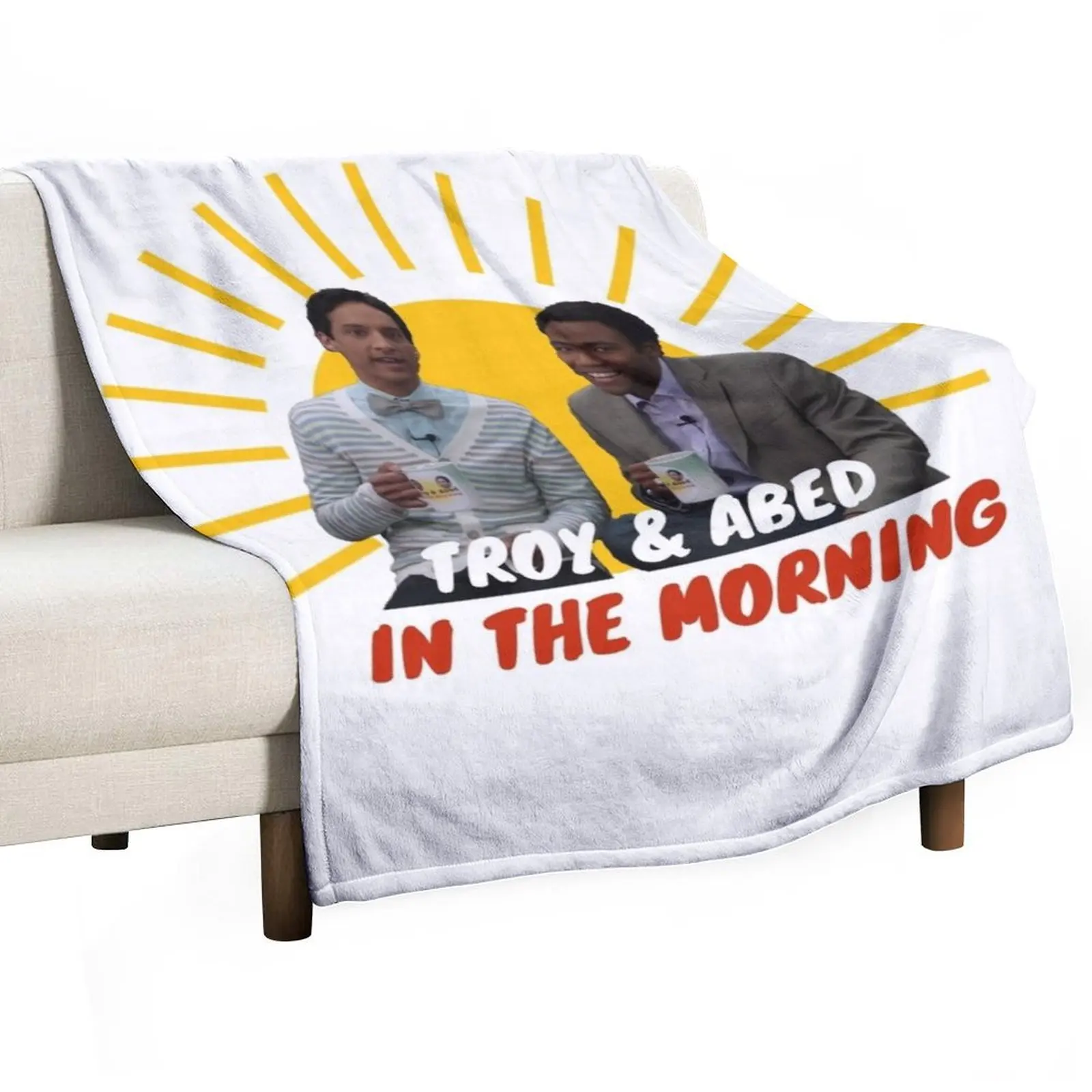 Troy and Abed in The Morning Throw Blanket Summer Beddings Bed covers Sofas Blankets