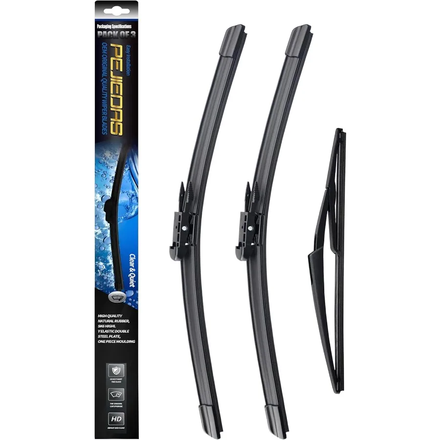 

3Pack OEM Replacement Windshield Wiper Blades for CMax 20132018 Vehicles Includes 28 and 26 Front Wipers and 12 Rear Wiper Bla