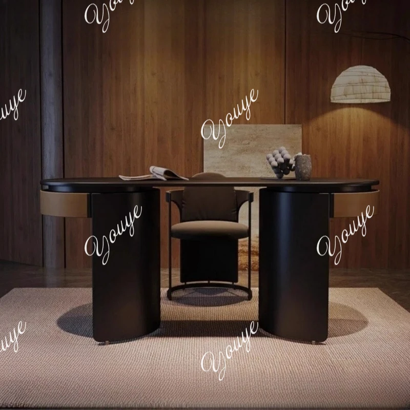 

Итальянский минималистичный лакированный стол, современный минималистский стол для спальни, домашний стол, дизайнерский кабинет