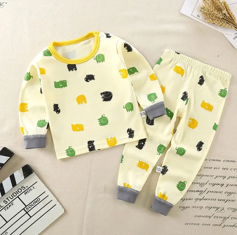 Kinder Kinder Kleidung Sets Jungen Mädchen Anzug Pyjamas Kleidung Hosen Cartoon Herbst Winter Nachtwäsche Outfits – Detail 4