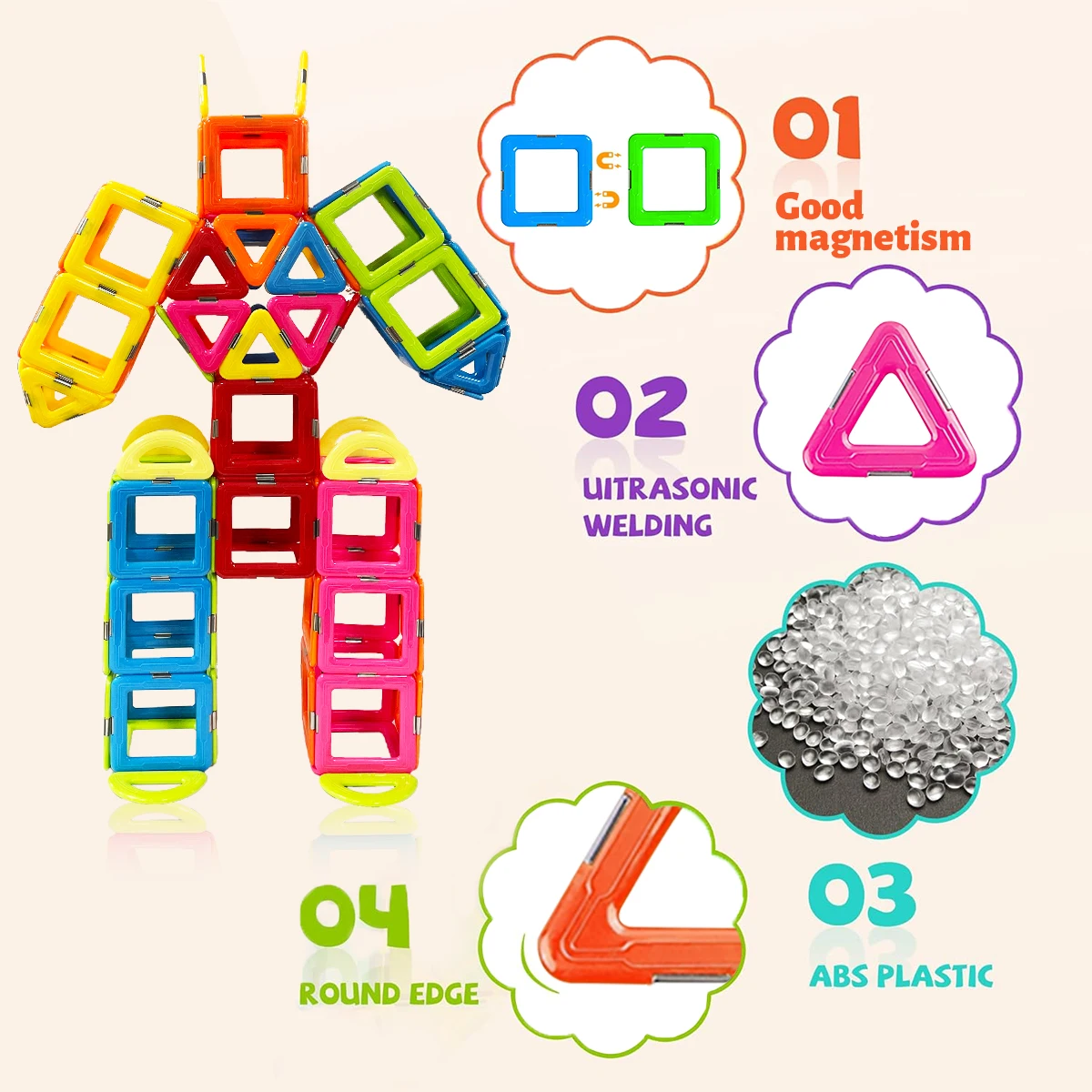 44/74/98 Uds. Bloques de construcción magnéticos 2D/3D DIY juguetes magnéticos para niños juego de construcción de diseñador regalos de cumpleaños para niños Juguetes