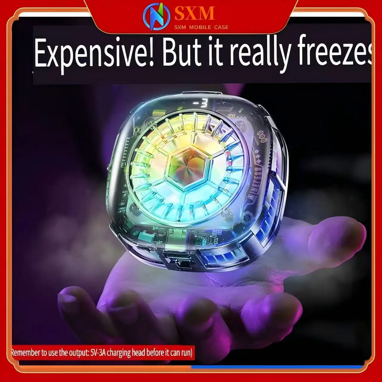 

Suction semiconductor mobile phone radiator x122 adjustable gear refrigeration and icing mobile phone tablet radiator