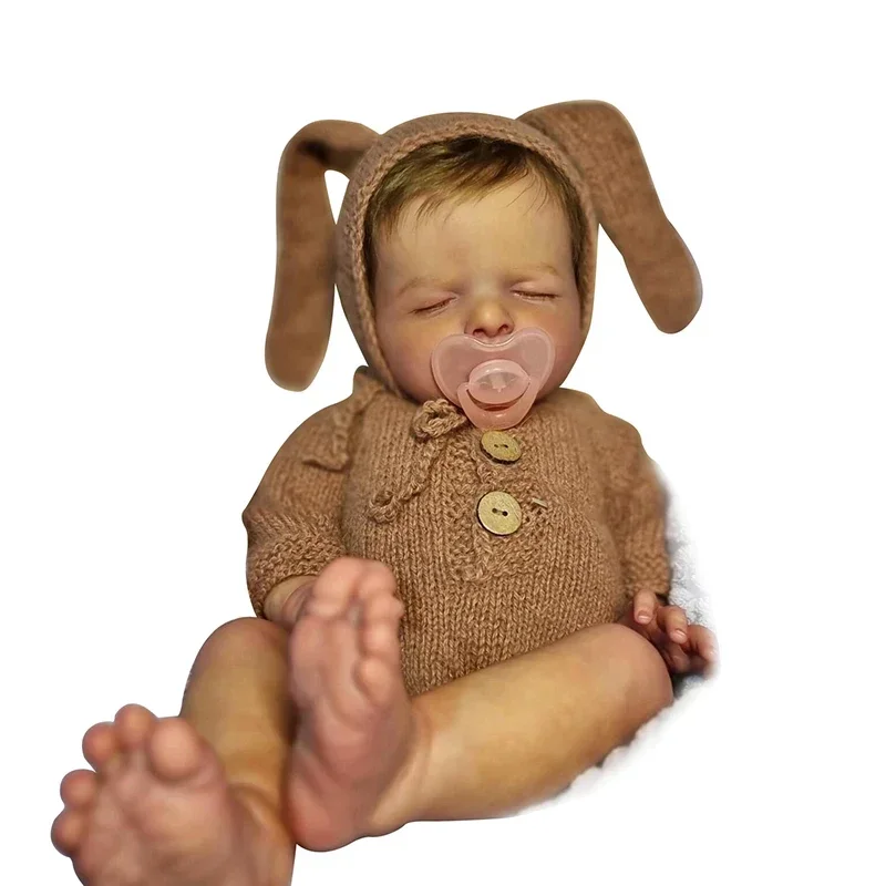 

48CM Reborn Baby Doll Luisa Soft Cuddly Lifelike Newborn Sleeping Baby Genesis Paint with Visible Veins Bebe Reborn Reallista