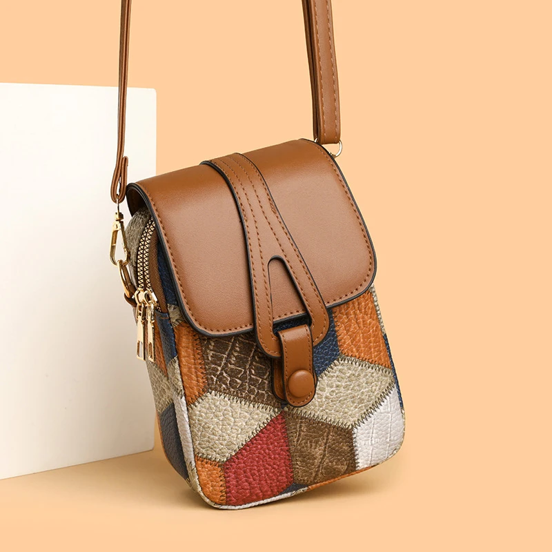 Handytasche Umhängetasche Damen Umhängetasche Vielseitig Modisch Exquisit Weiches Leder Lässige kleine Tasche – Detail 11