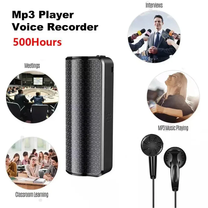 Digital Audio Voice Recorder Multifunction Magnetic Professional Q70 Recorder HD Denoise One-Click Recording With Microphone