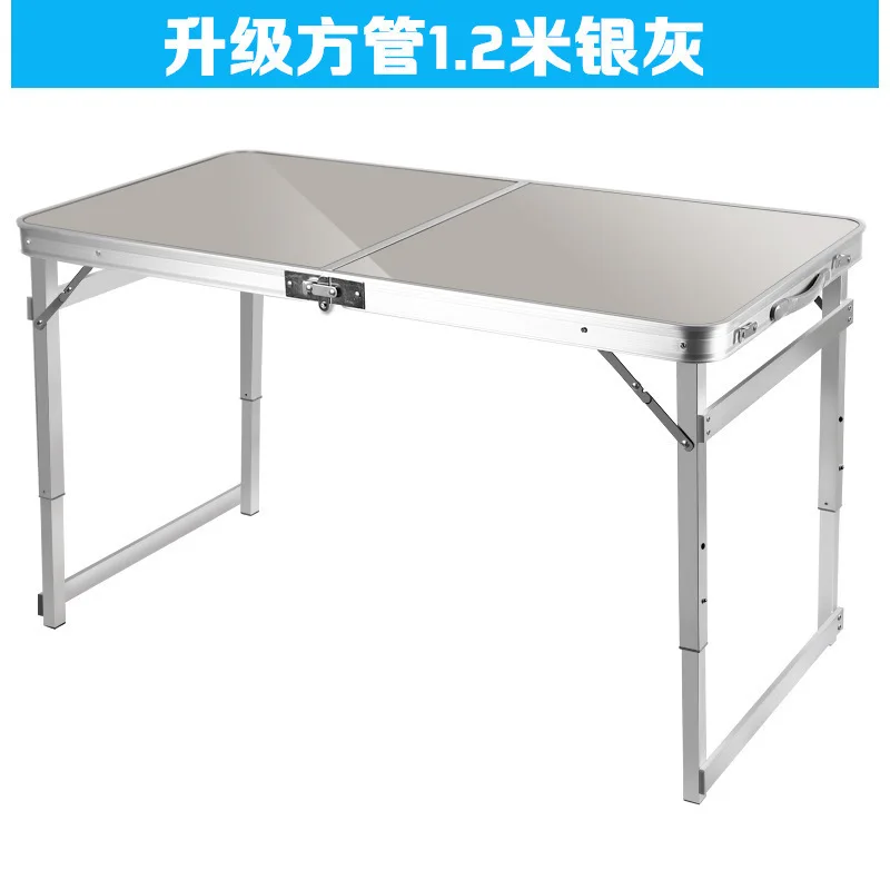 Multi-purpose folding table outdoor aluminum alloy portable stall table home decoration building materials exhibition table