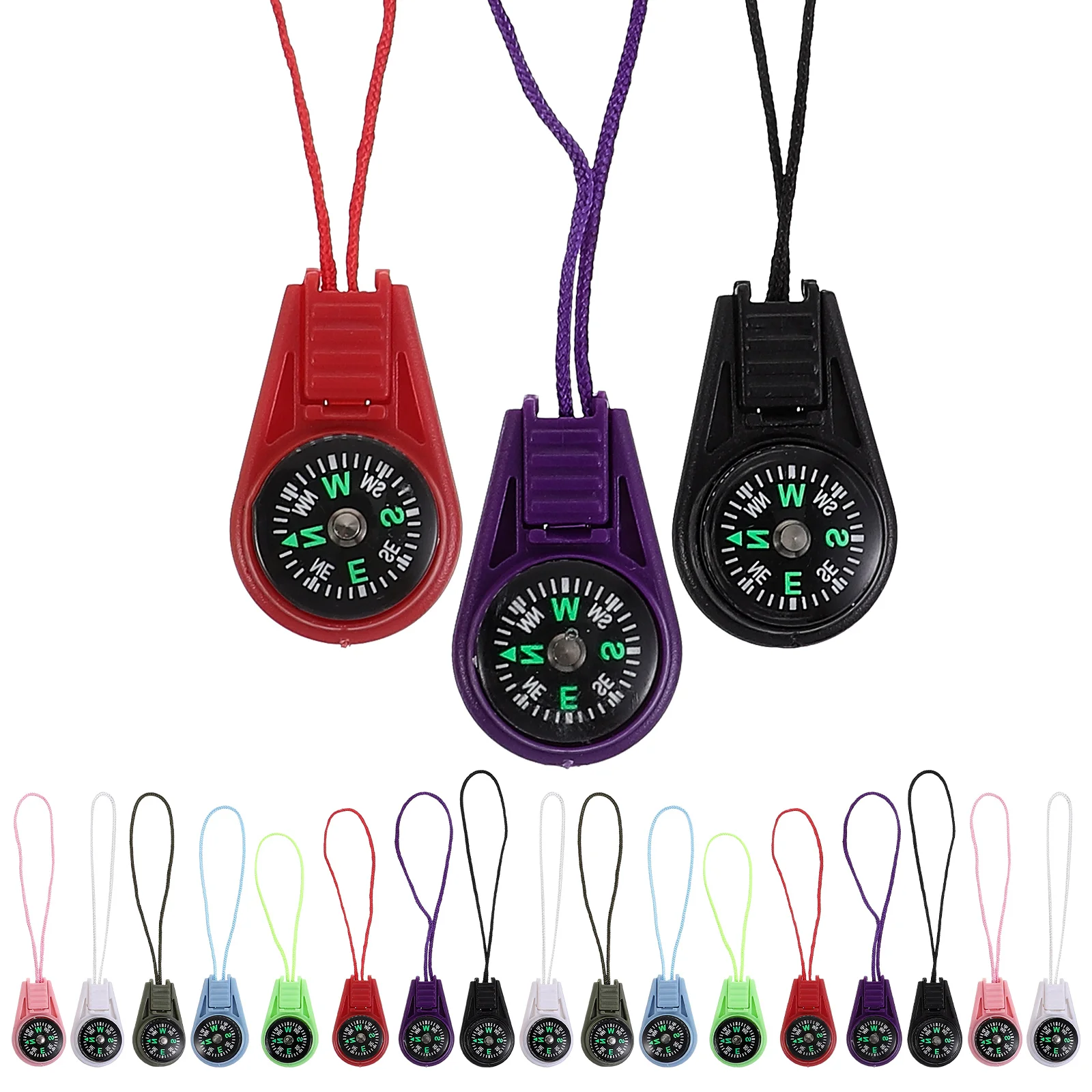

27 Pcs Compass Camping Accessories Hiking Orienteering Backpacking Mini Acrylic Outdoor Travel Survival