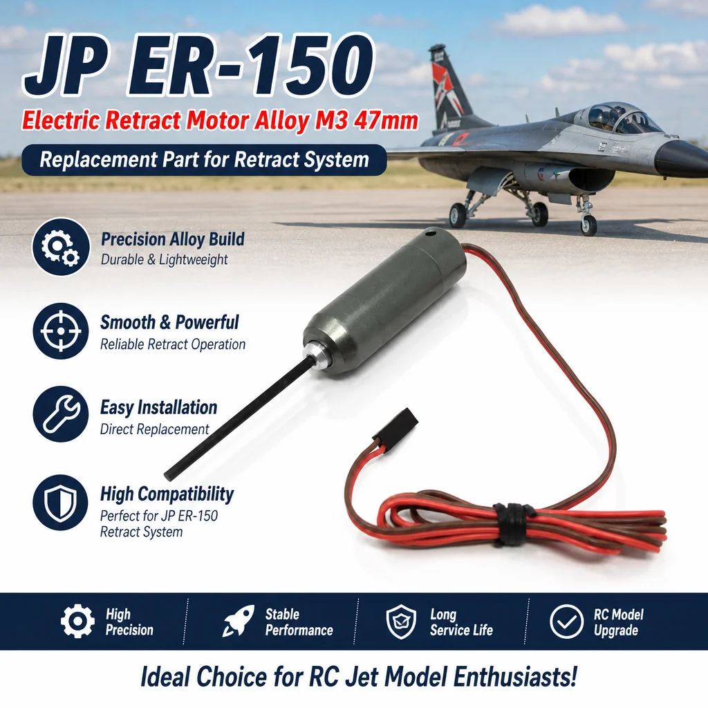 JP ER-150 Electric Retract Motor Alloy M3 47mm Replacement Part for Retract System