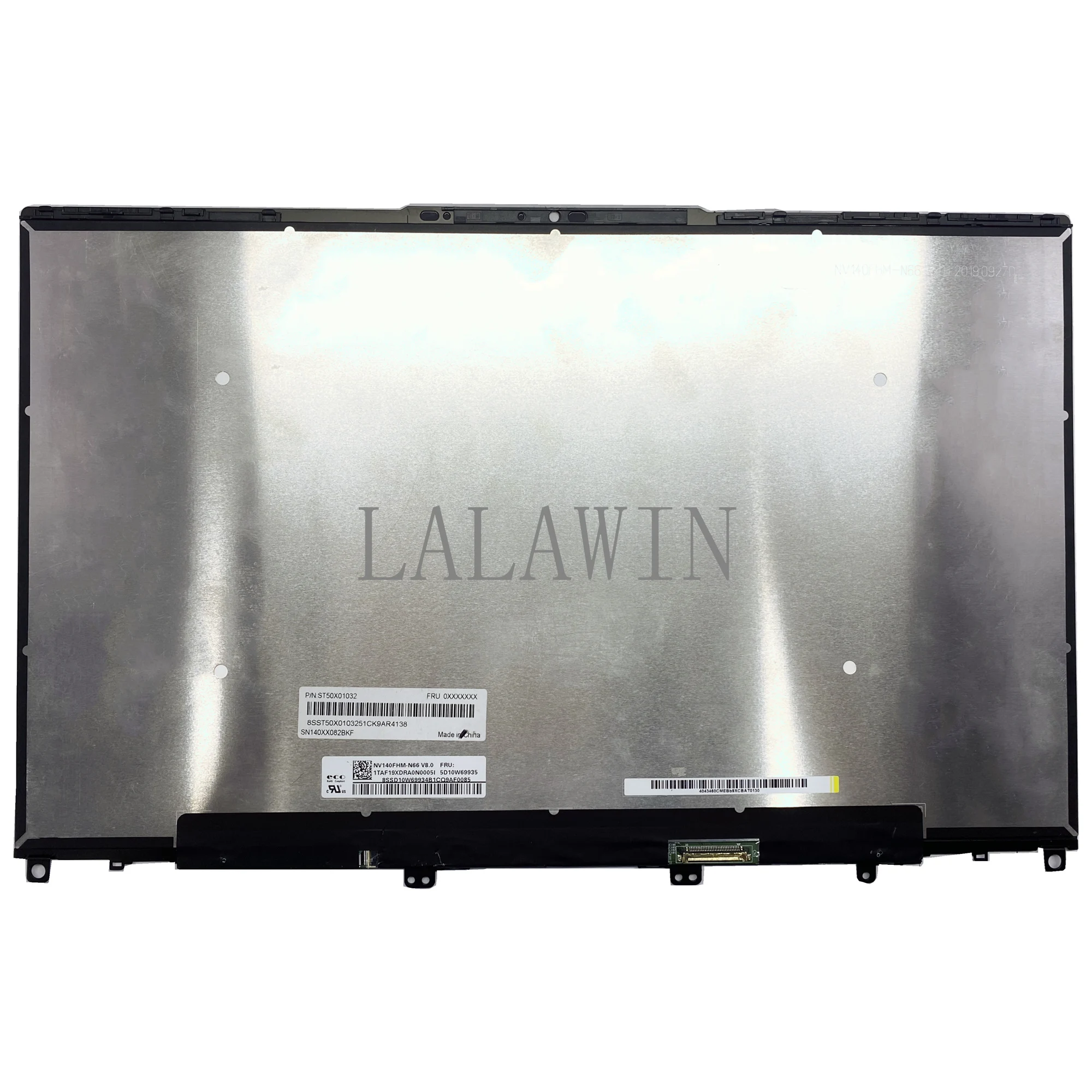 NV140FHM-N66 For Lenovo Yoga Slim 7-14IIL05 4ITL05  FHD 1920*1080 Laptop LCD Assembly Fru 5D10S39645 5D10W69935