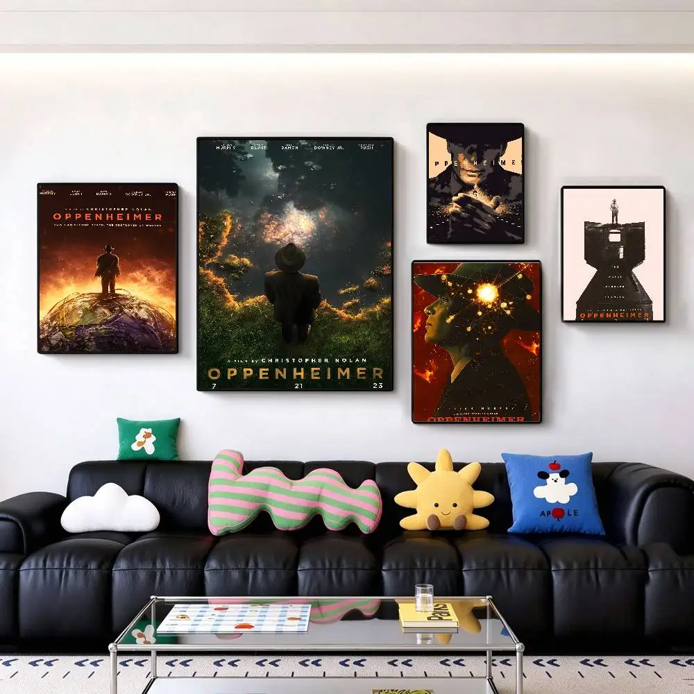 Movie Oppenheimer Poster Room Decor Waterproof Sticky For Home Bar Wall Art Decoration