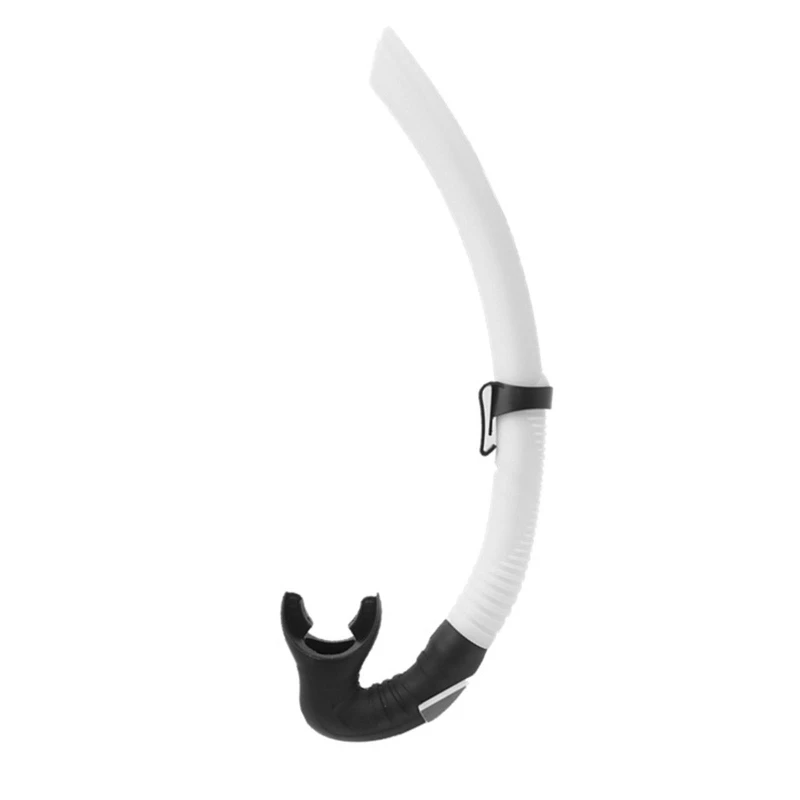 Diving Dry Snorkel, J-Shape Full Food-Grade Silicone Freediving Snorkel for Snorkeling Scuba Diving Freediving Swimming