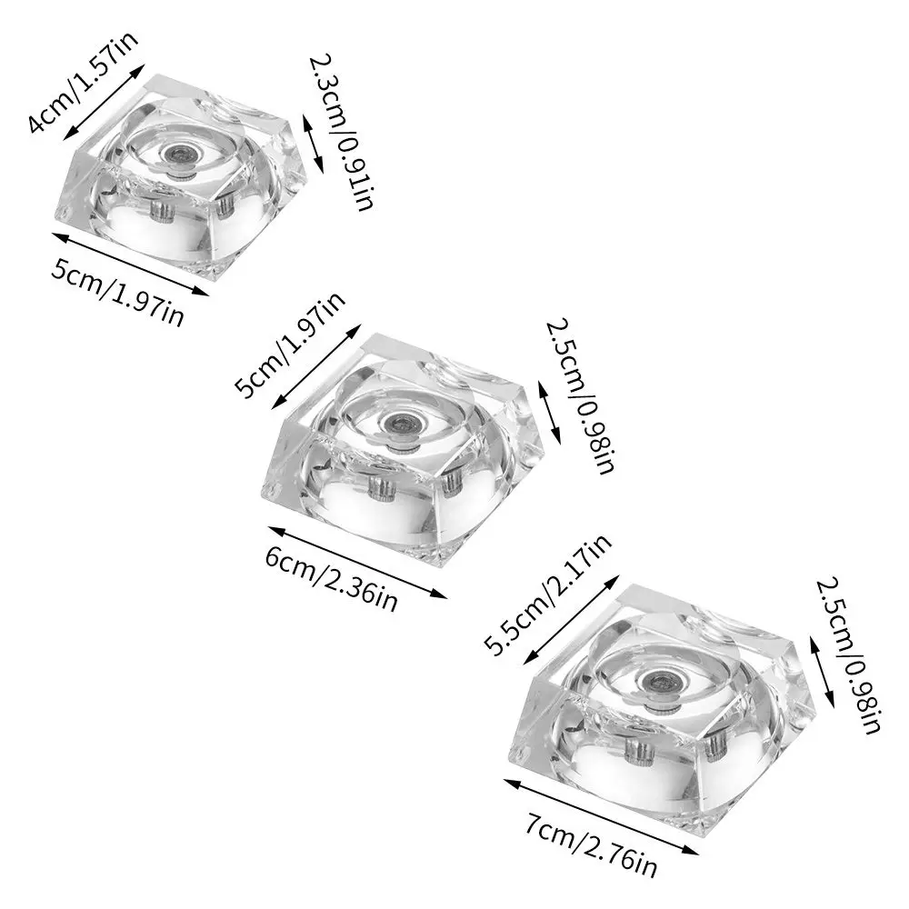 Uchwyt do dekoracji wnętrz Szklana szklana kula LED Uchwyt na kryształową kulę Stojak na kryształową kulę Podstawa przezroczysta podpórka