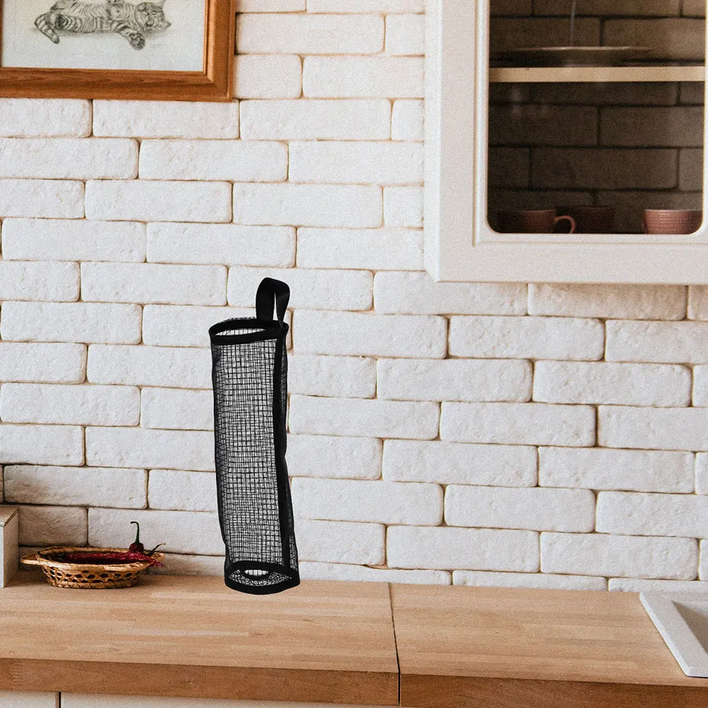 

3pcs Plastic Organizers Hanging Grocery Bag Holder Kitchen Accessories Sturdy Cylinder Bag Dispenser Multi-Function Household