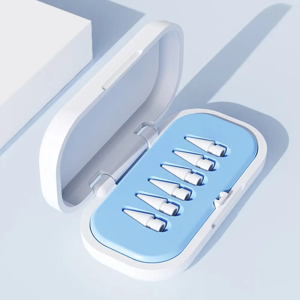 4PCS/5PCS/6PCS Anti-scratch Bleistift Tipps Lagerung Box Tragbare Bunte Stylus Spitze box Stoßfest PP Futter für Apple Bleistift