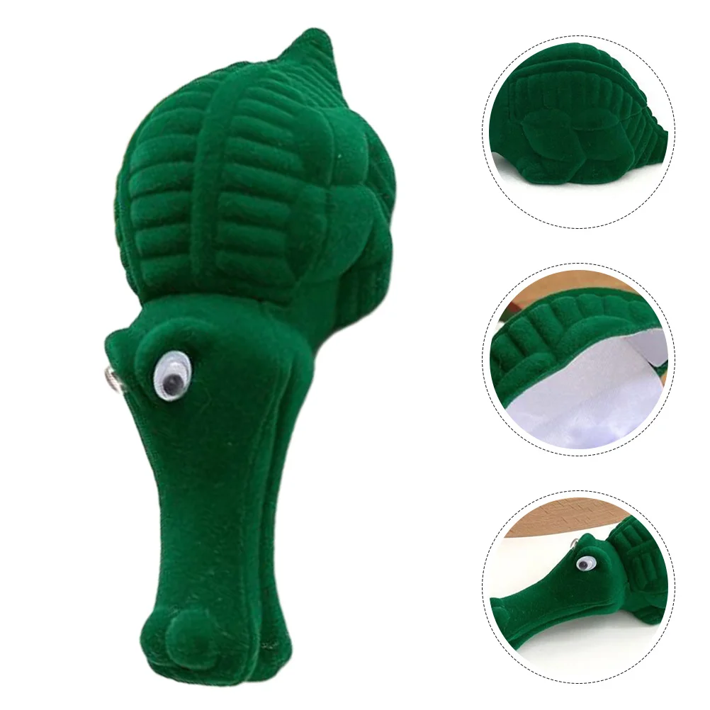 

Alligator Jewelry Box Cute Cartoon Design Ample Storage For Rings Earrings Necklaces Organizer Trinket Case Decorative Display