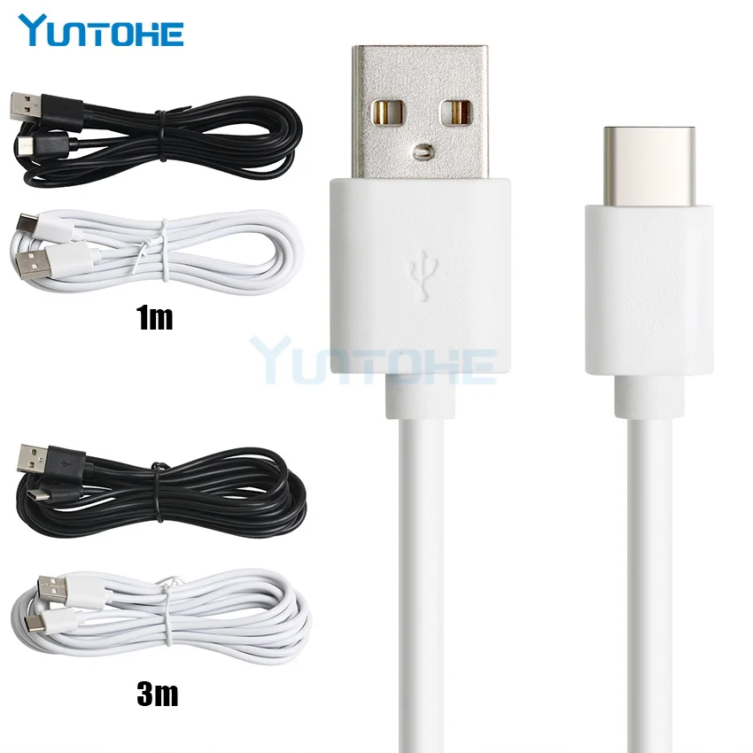 2000pcs Type USB C Cable for Huawei HTC Samsung 8PIN USB Cord for IPhone 2A Micro USB Adapter for Android Phone 0.25m 1m 2m 3m