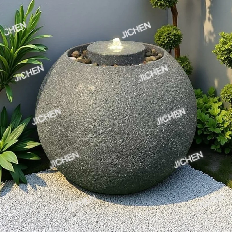 

Artificial Style Outdoor Resin Water Fountain for Garden Modern Design Garden Stone Marble Water Fountain Home Office Desktop