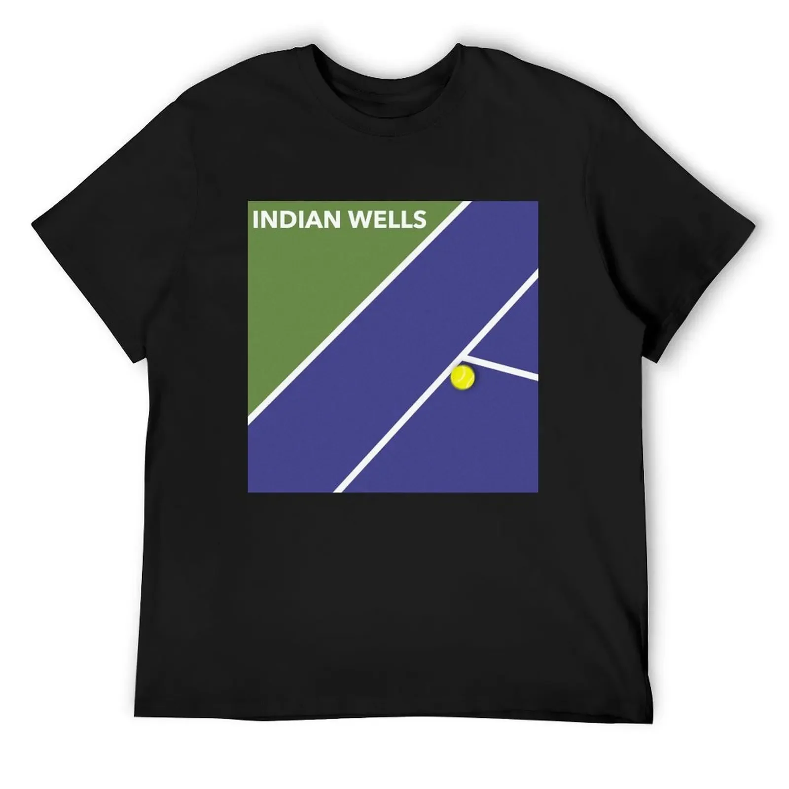 

Tennis Indian Wells Masters Artwork T-Shirt sweat clothes summer clothes mens t shirts pack