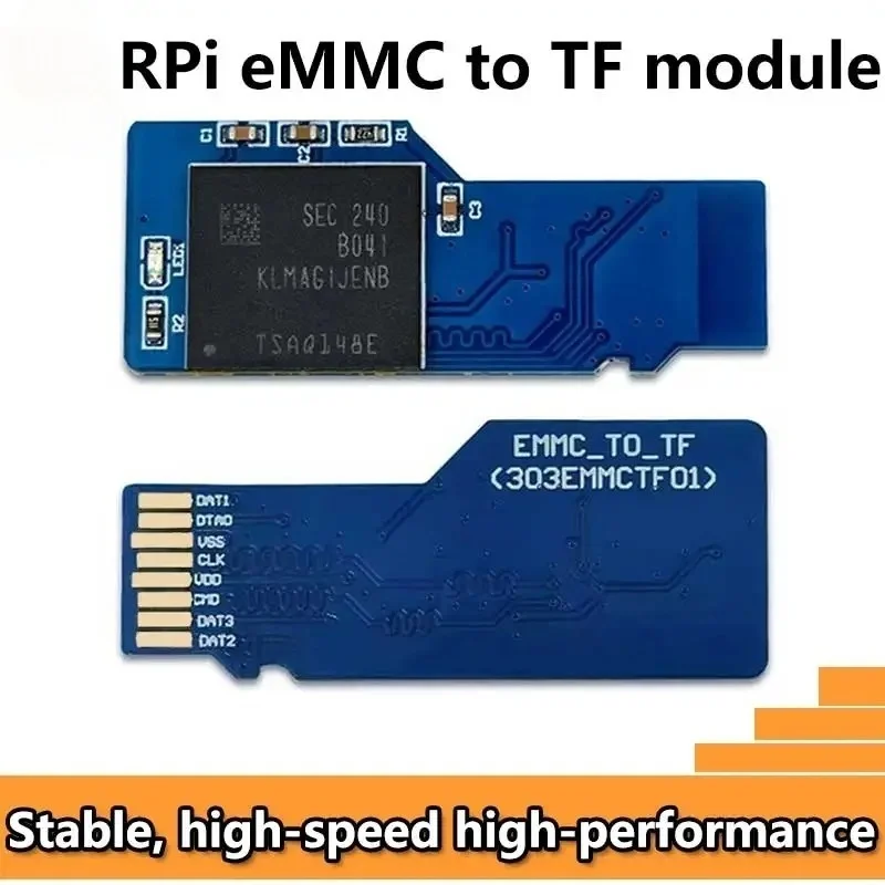 

Raspberry Pi eMMC to TF SD Card Module MMC Micro Card Higher Speed and More Stable eMMC-SD-8G / eMMC-SD-32G / Only-USB3-Reader