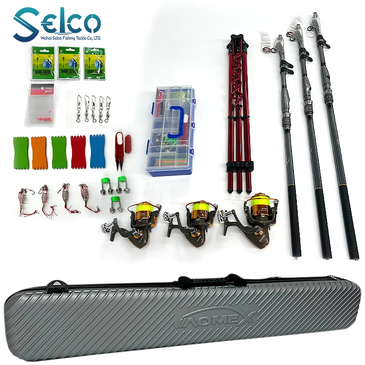 

Selco Wholesale Oxford+Pvc Ultra Light Telescopic Carp Fishing Rod With Reel Complete Set