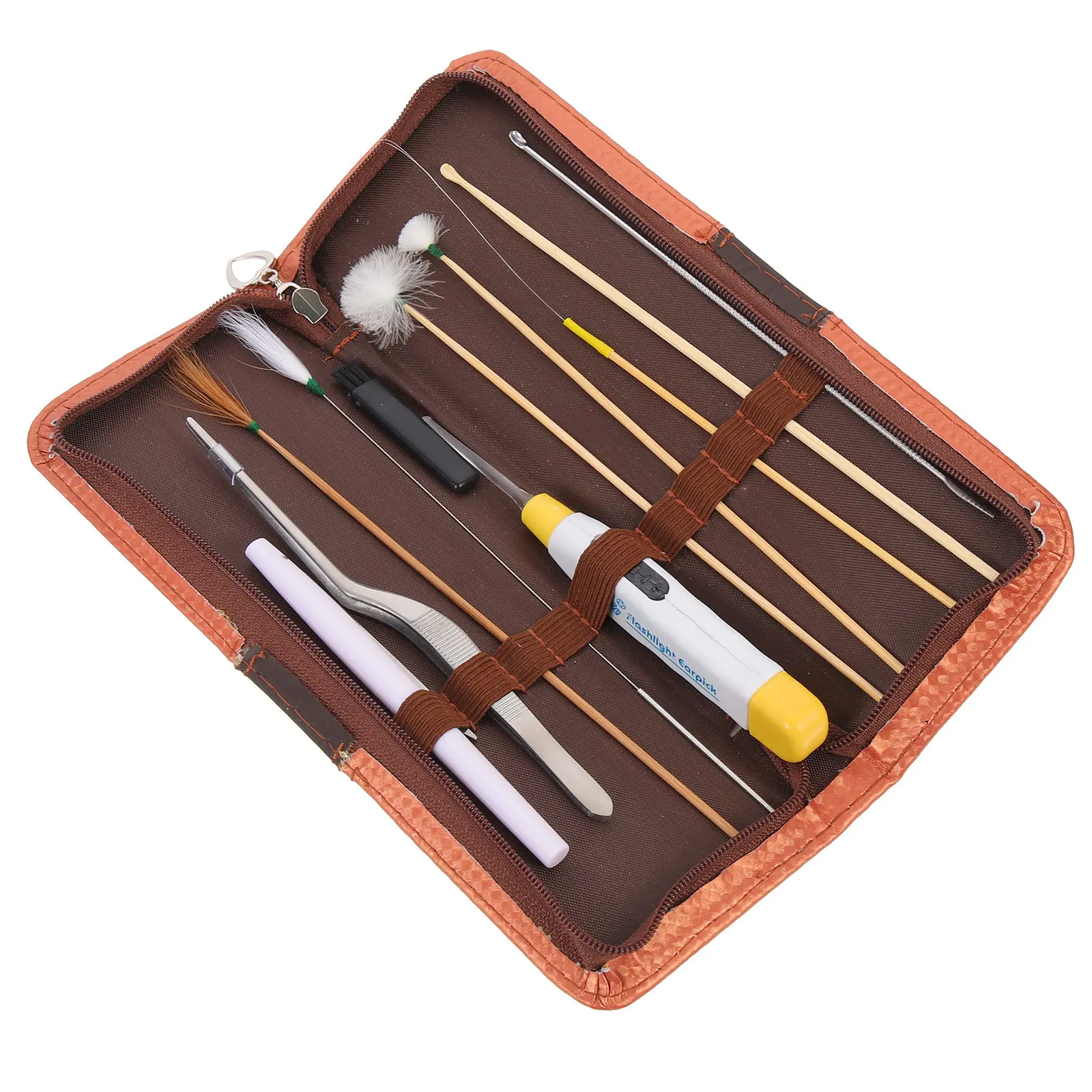 

1 set 1 Set Ear Cleaning Kit Portable Wooden Earwax Remover Tools For Safe Wax Removal Ear Cleaner Supplies Earwax Scoop