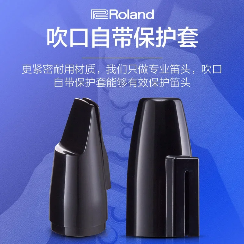 Mouthpiece With Cap Hard Rubber Electronic Saxophone Sax Force sensing For Roland AE-10 AE-05