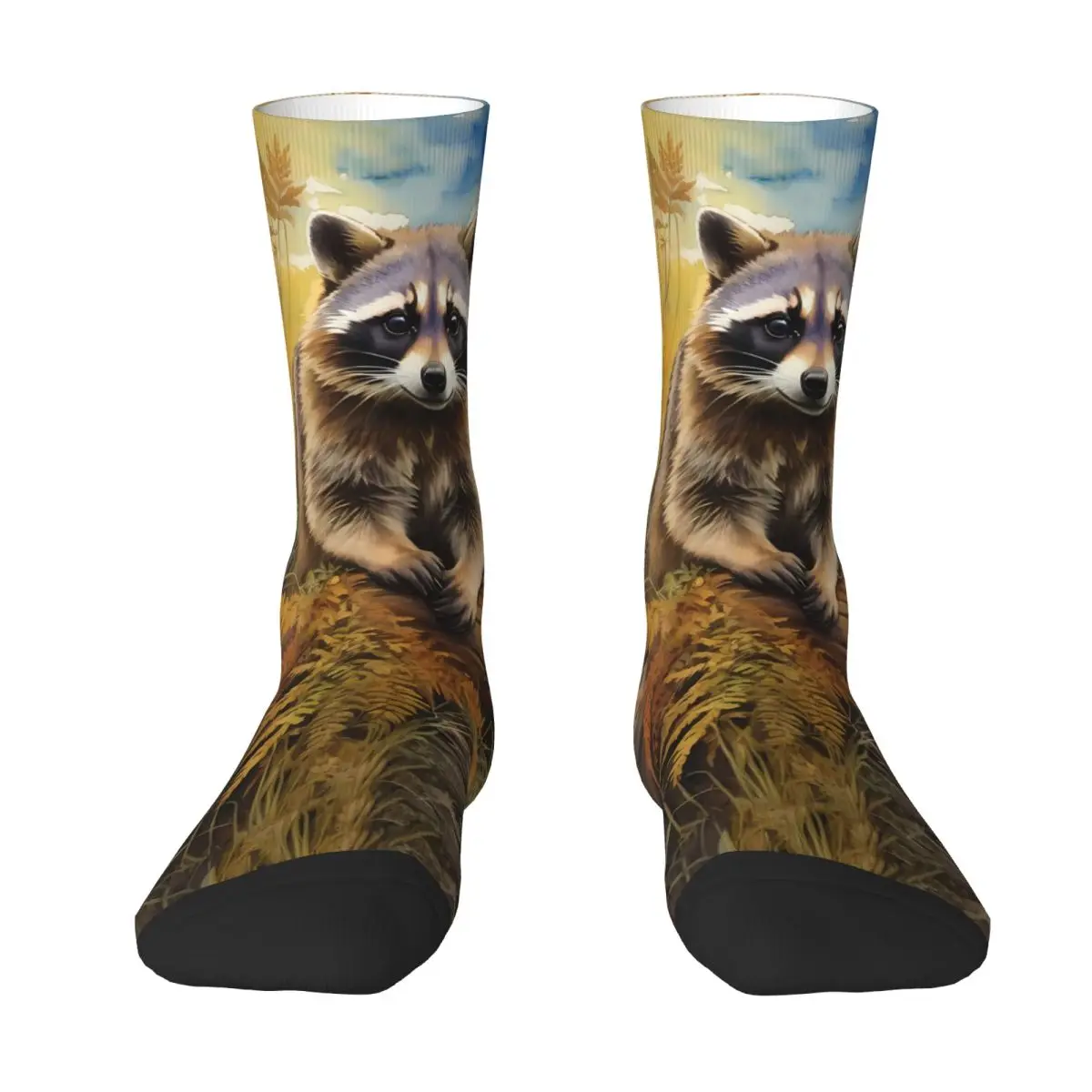 Raccoon Sock Printed Man Polyester