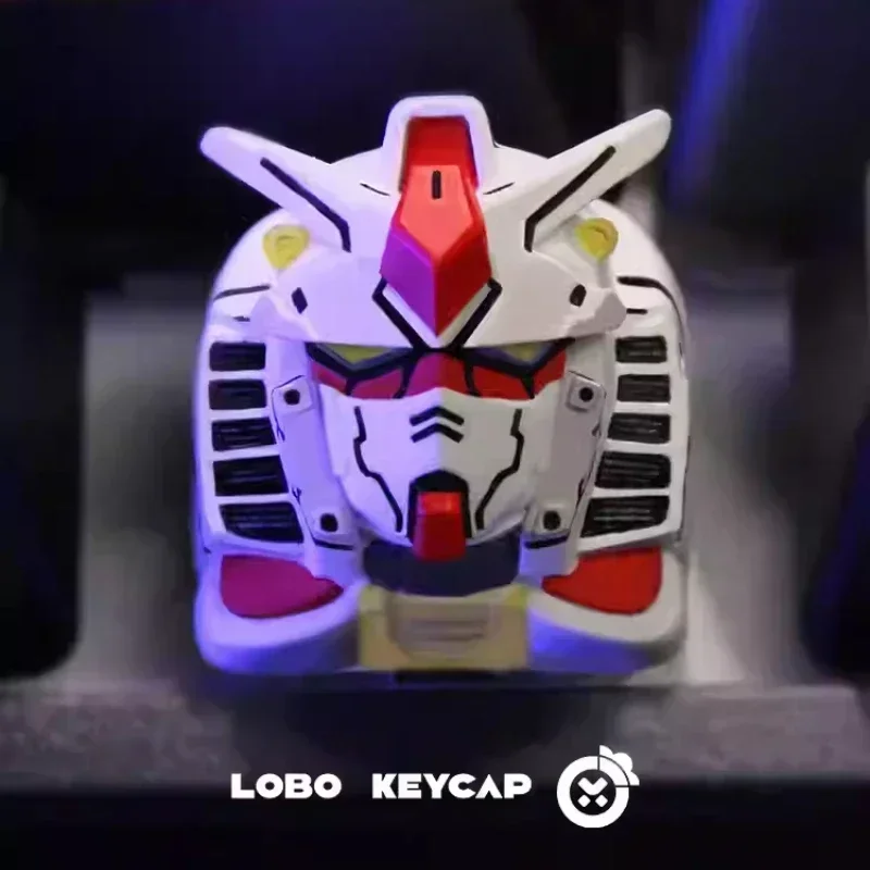 RX-78-2 Keycap GAODA Keycap Anime Resin Mech-style Key Cap Artisan Key Cap DIY Custom Esports Gaming Mechanical Keyboard Keycaps