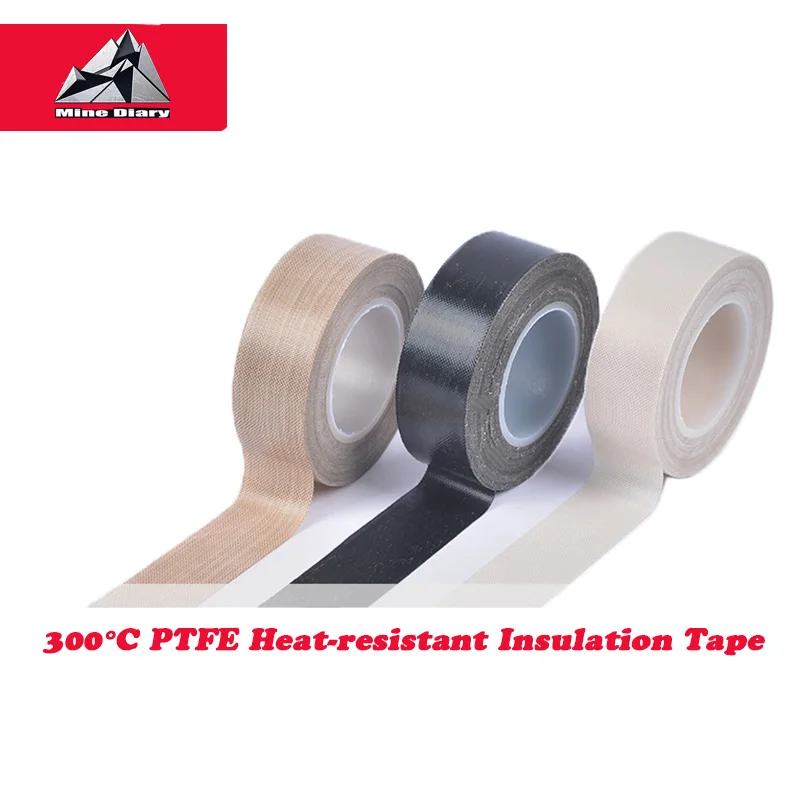 

300°C PTFE Heat-resistant Insulation Tape Heat-resistant Adhesive Tape, Thermal Insulation Adhesive Tape, Thickness 0.13mm,10M