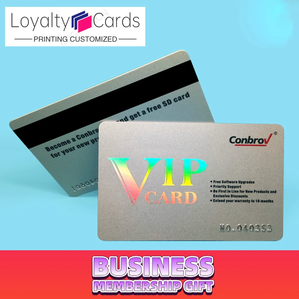 100pcs Loyalty Cards Printing Customized Your Logo Credit VIP Visit Business Membership Gift DIY Free Design Print Visit Cards