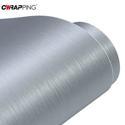Car Stickers Silver Brushed Aluminum Film Body Color Change Car Interior Modification Sticker for Motorcycle Car Accessories