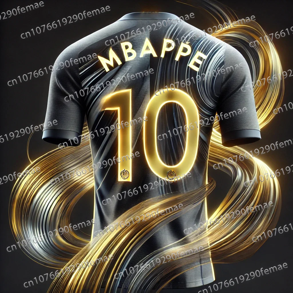 HOT SALE New Mbappe Commemorative Edition Football Shirt T-shirt Outdoor Match Breathable Speed Drying Training Clothes