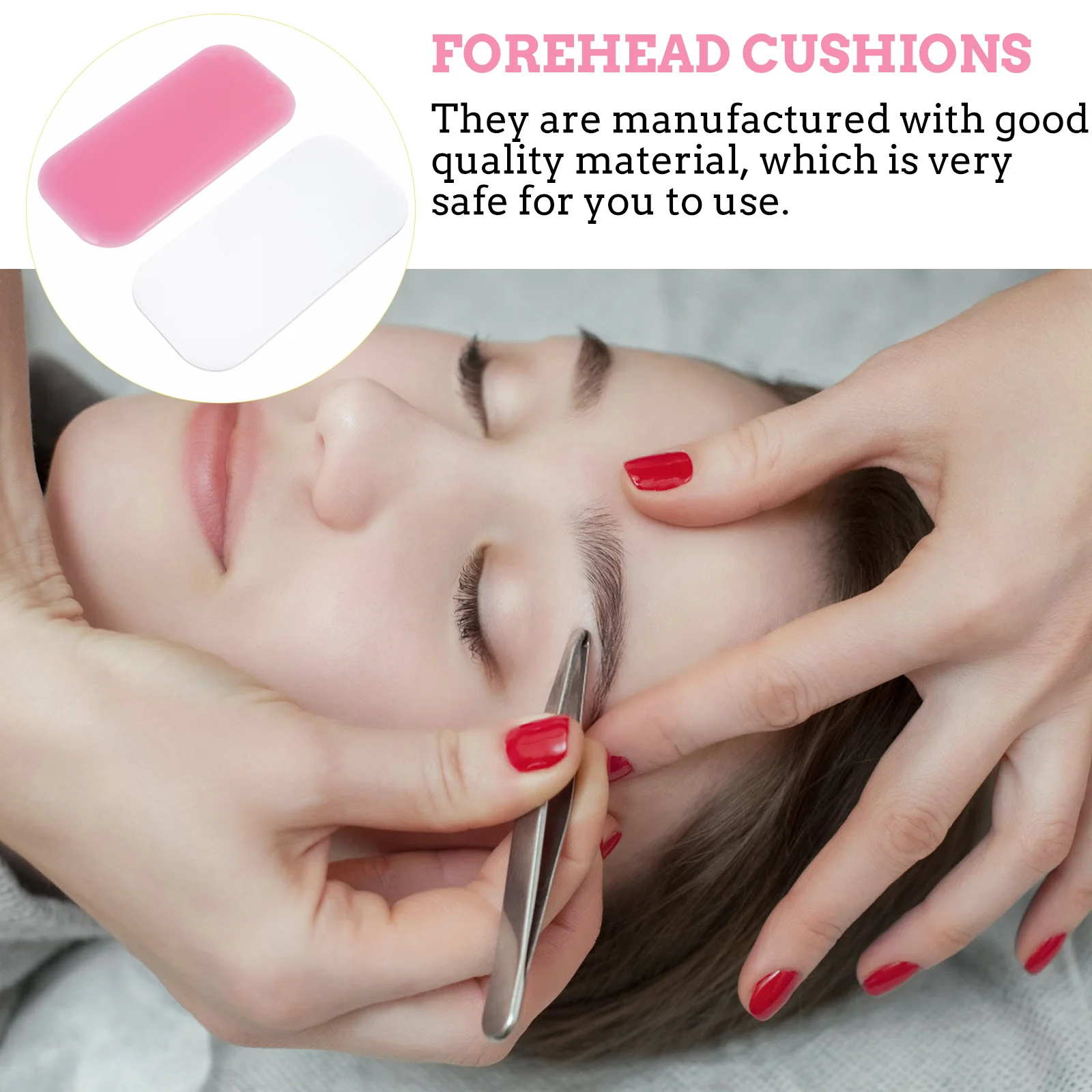 4Pcs Silikon Stirn Pads Wimpern Verlängerung Liefert Wimpern Pfropfen Werkzeuge Falsche Wimpern Kissen Schönheit Make-Up