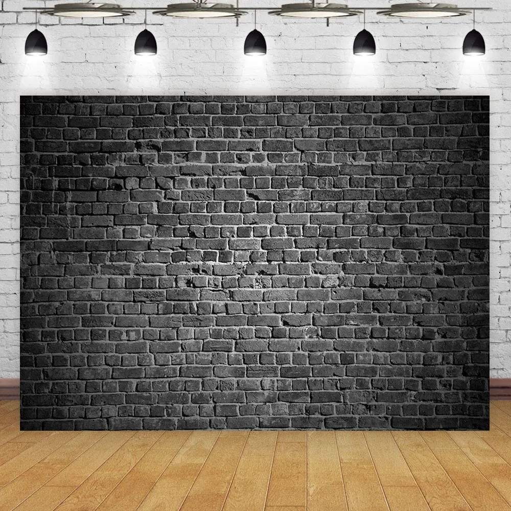 Black Brick Background Brick For Birthday Party Brick Wall Photography Backdrop Props Office Conference Decoration