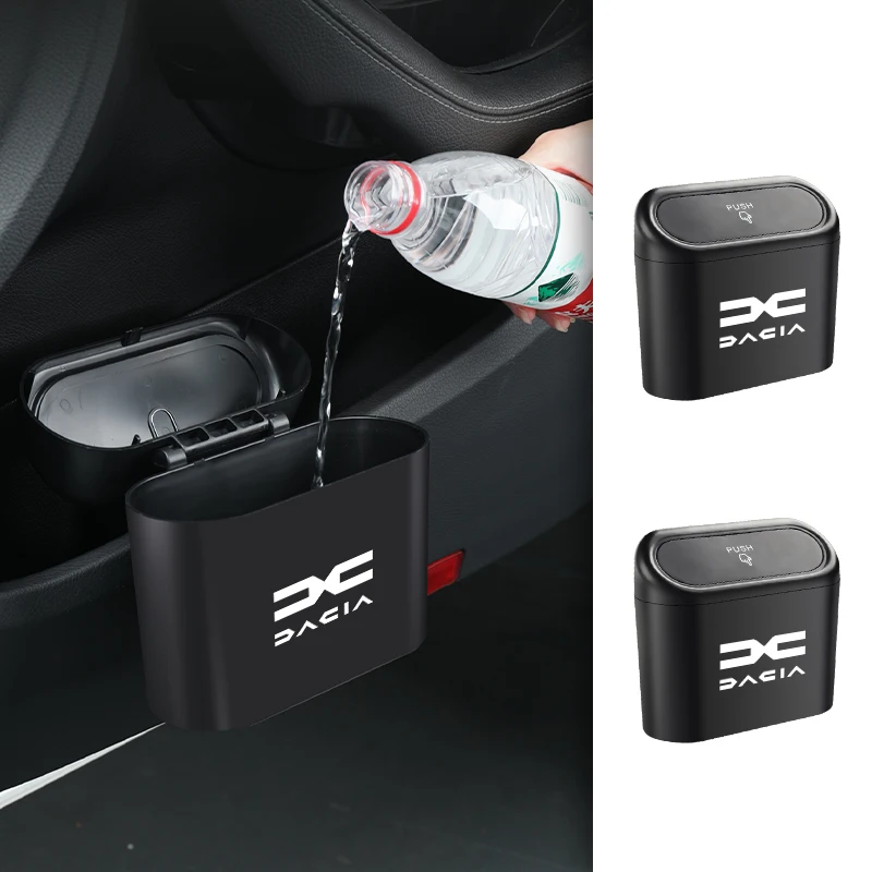 Car Stickers Door Trash Can Garbage Case Waste Tools Storage Box Accessories Sticker For Dacia Duster Logan Sandero Lodgy Dokker view 2